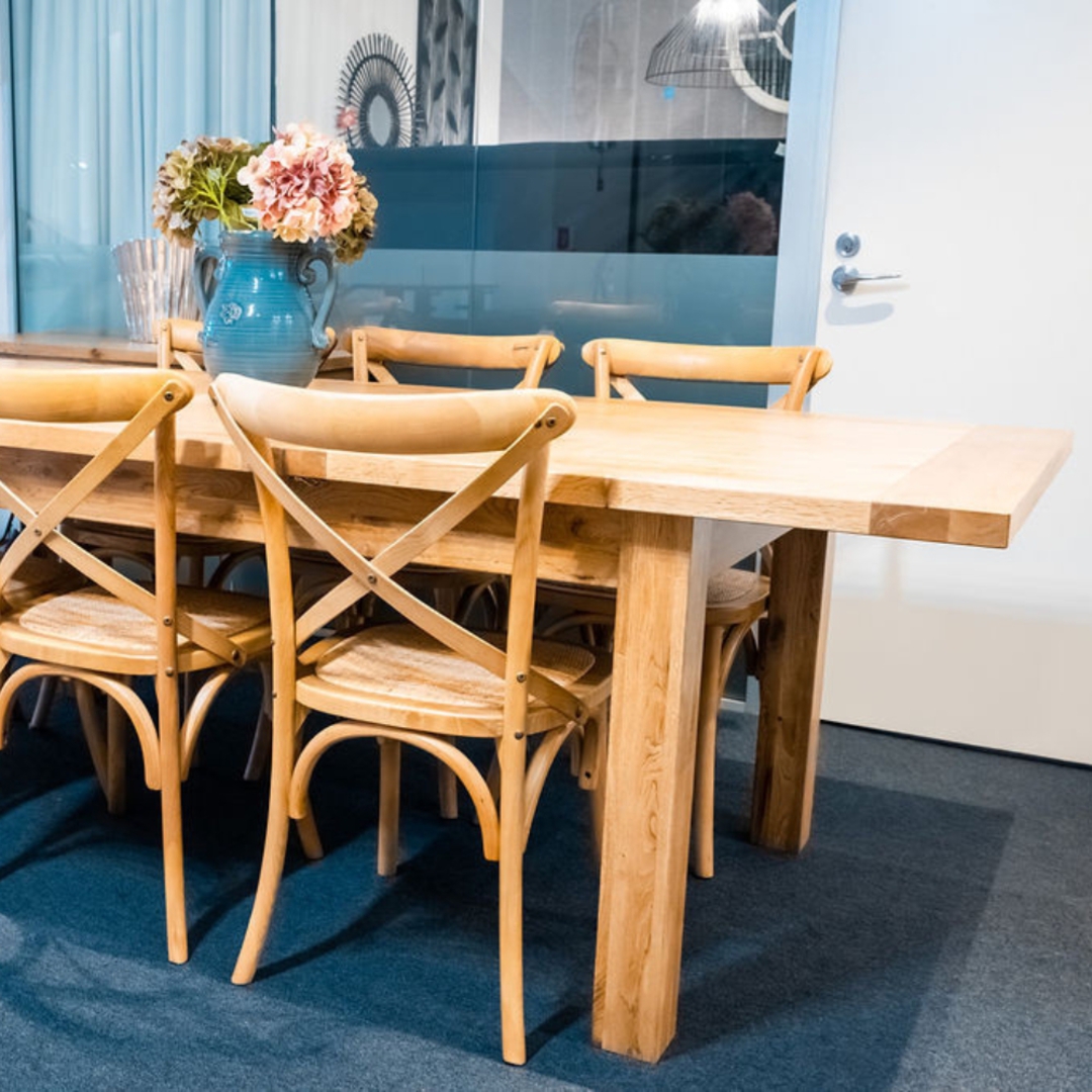 Light Oak Extension Dining Table 1400/1800 image 7